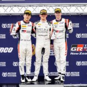 Kalle Rovanperä poodiumil. Foto: Toyota Gazoo Racing Uus-Meremaa