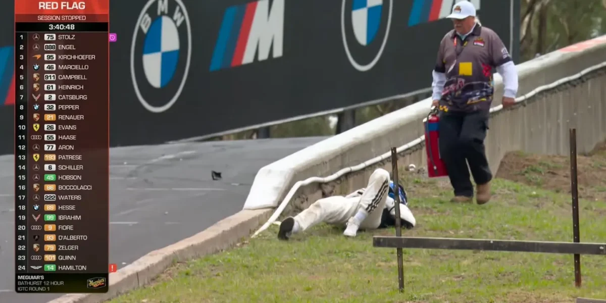 Ralf Aron pärast avariid. Foto: Kuvatõmmis/X