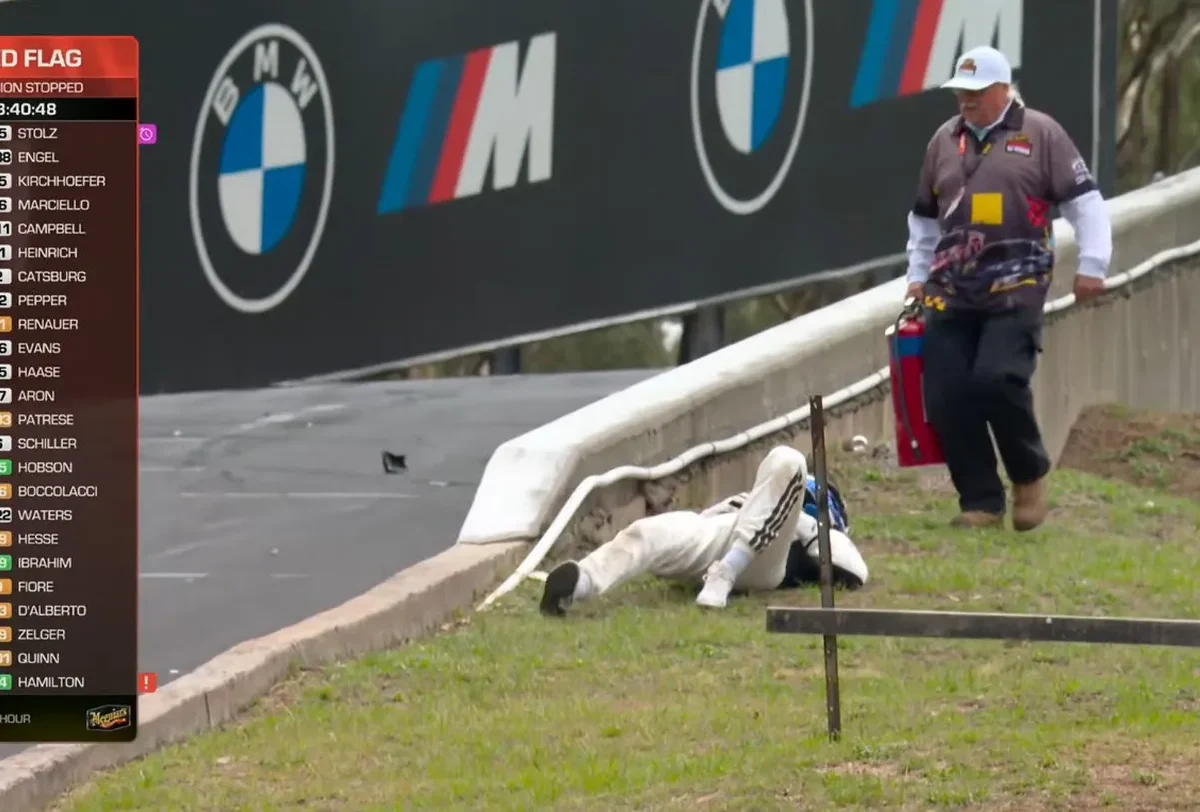 Ralf Aron pärast avariid. Foto: Kuvatõmmis/X