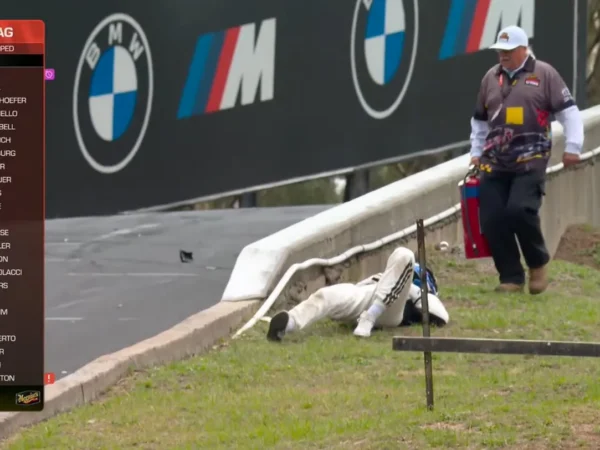 Ralf Aron pärast avariid. Foto: Kuvatõmmis/X