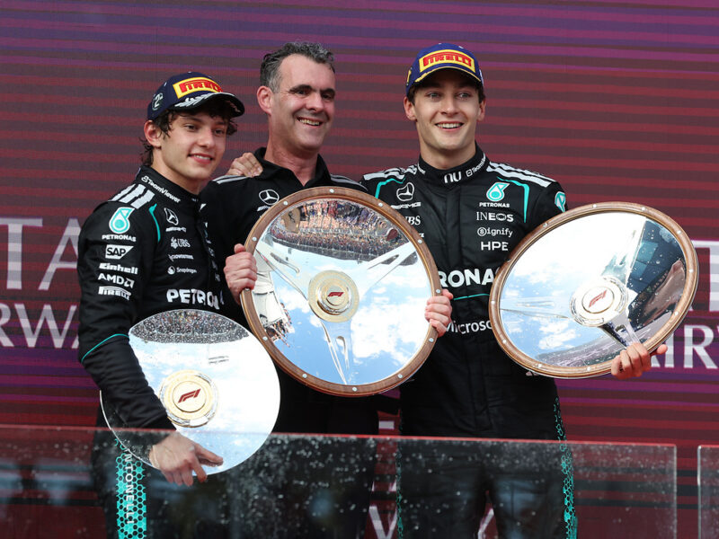 Andrea Kimi Antonelli, George Russell, Austraalia GP, Foto: Steve Etherington / Mercedes F1