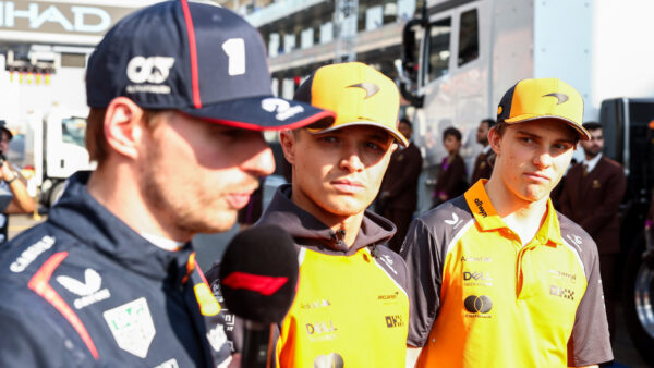 Max Verstappen, Lando Norris, Oscar Piastri. Foto: Peter Fox / Getty Images / Red Bull Content Pool